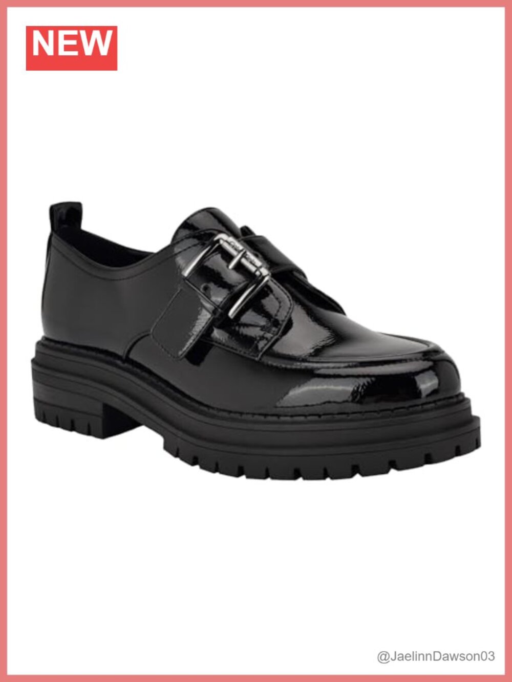 Calvin Klein Glenny Slip-On Loafers Almond Toe PU Leather